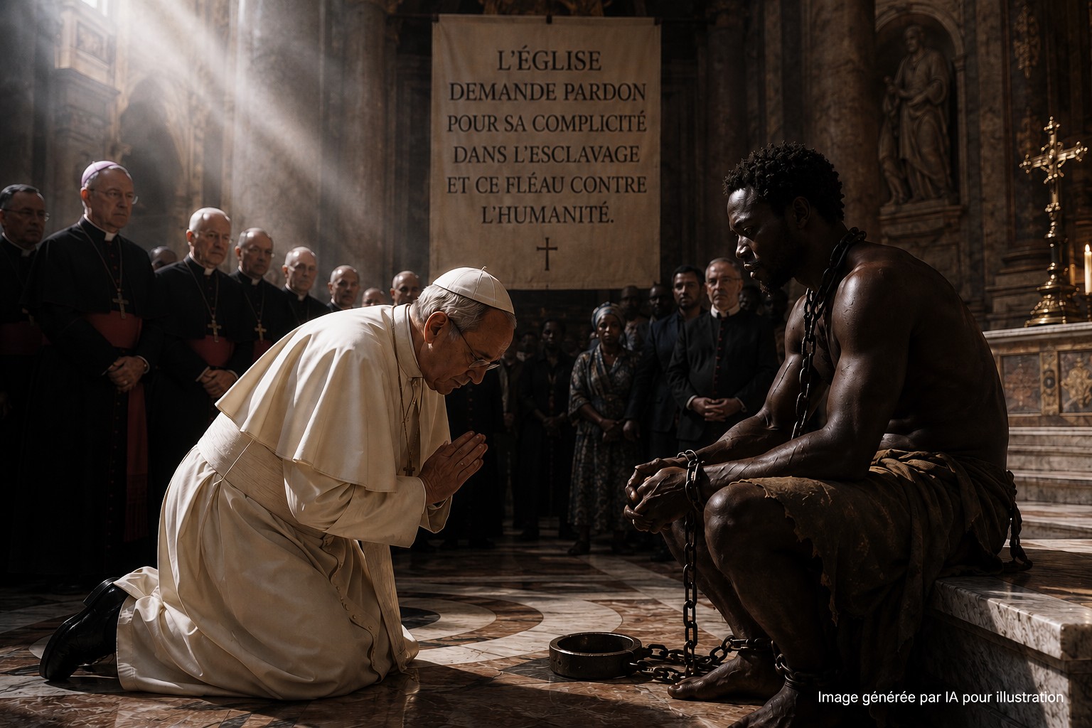 De la bulle Papale à la repentance : L&rsquo;Église face au miroir de l&rsquo;esclavage